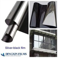 Silver Black Film Privacy Window Films For Buildings111