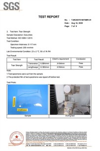 The Tear Strength Testing By SGS